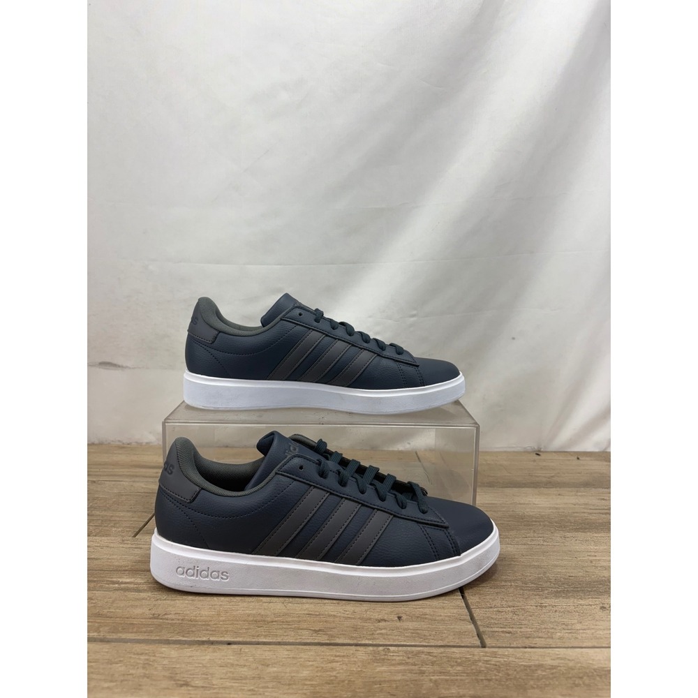 Adidas Grand Court Base 2.0 Mens Navy Blue Grey Sneakers IG9226 Size 8.5